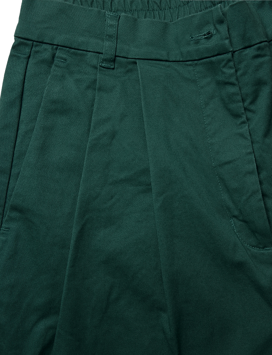 Rue de Tokyo - PRUDIE TWILL - wide leg trousers - dark pine green - 3