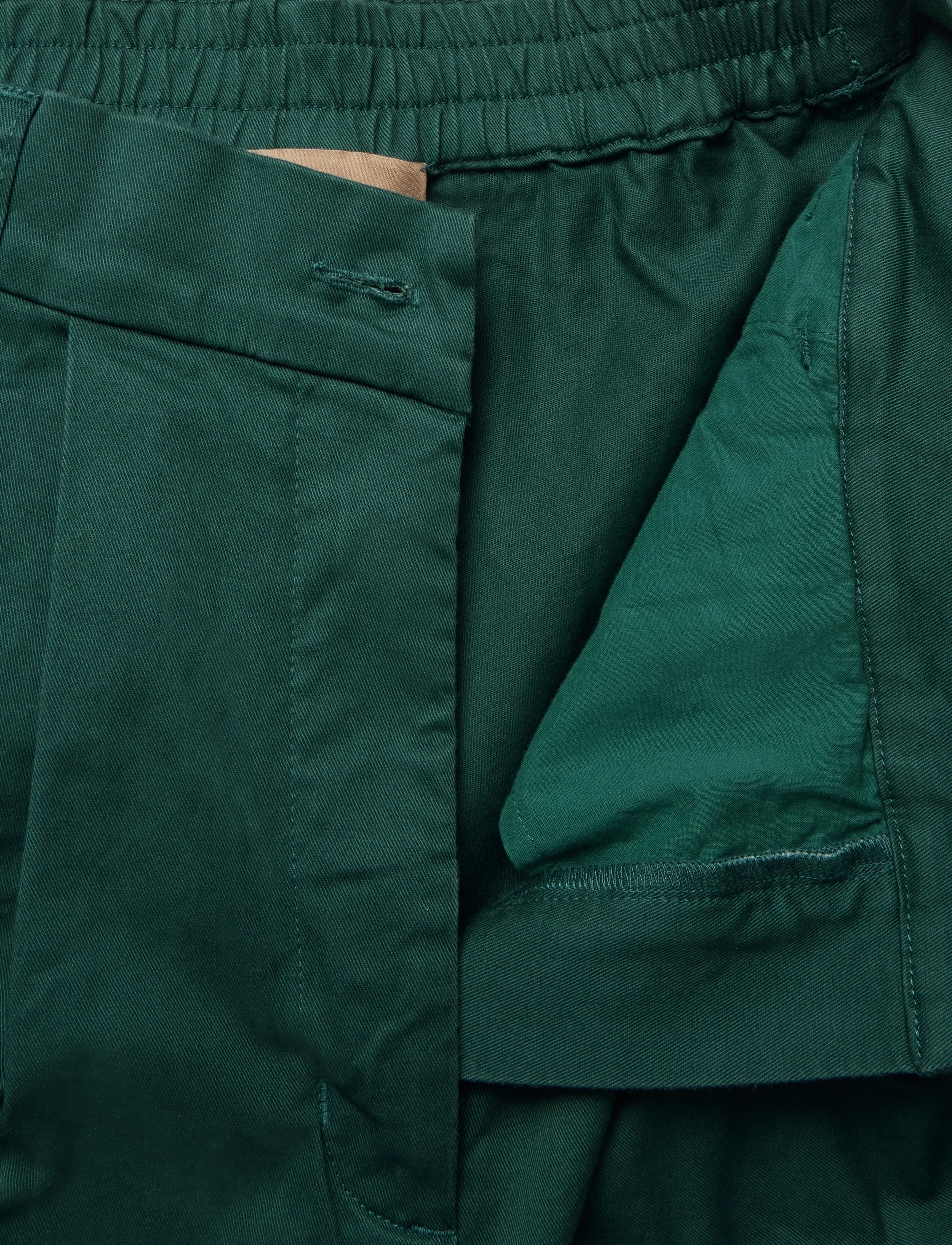 Rue de Tokyo - PRUDIE TWILL - wide leg trousers - dark pine green - 4