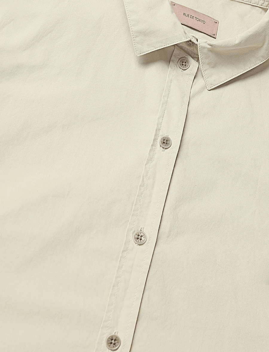 Rue de Tokyo - SYLINA GMTD POPLIN - langärmlige hemden - sea haze - 3
