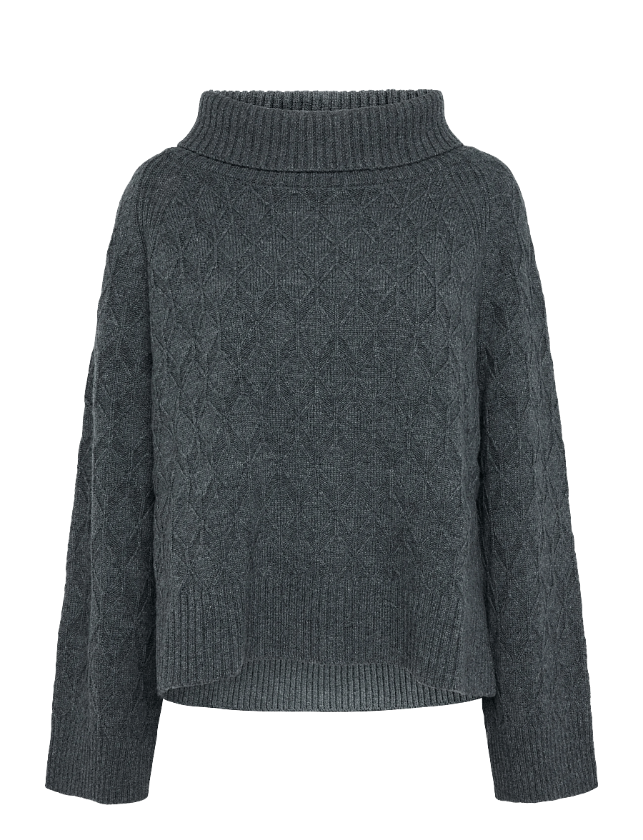 Rue de Tokyo - KIMIKO MERINO CASHMERE - kaschmir - dark grey melange - 0