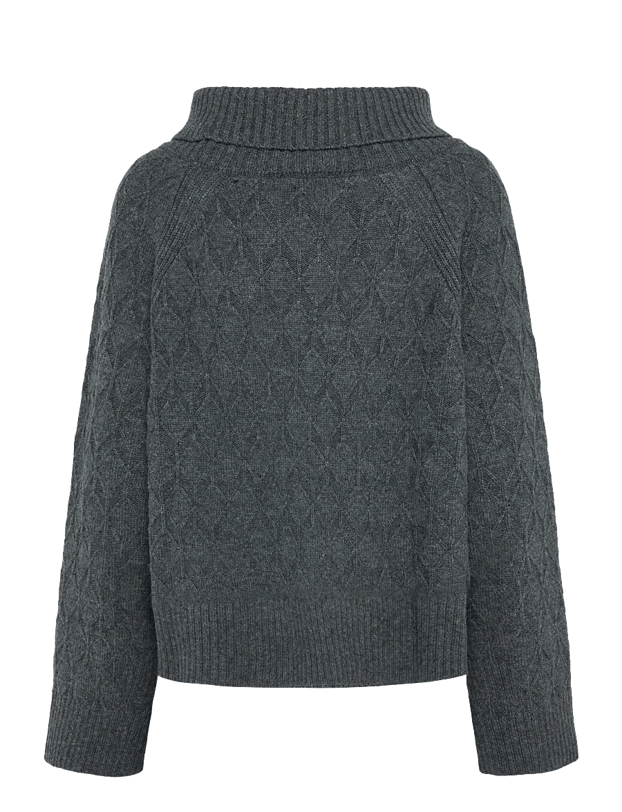Rue de Tokyo - KIMIKO MERINO CASHMERE - kaschmir - dark grey melange - 1