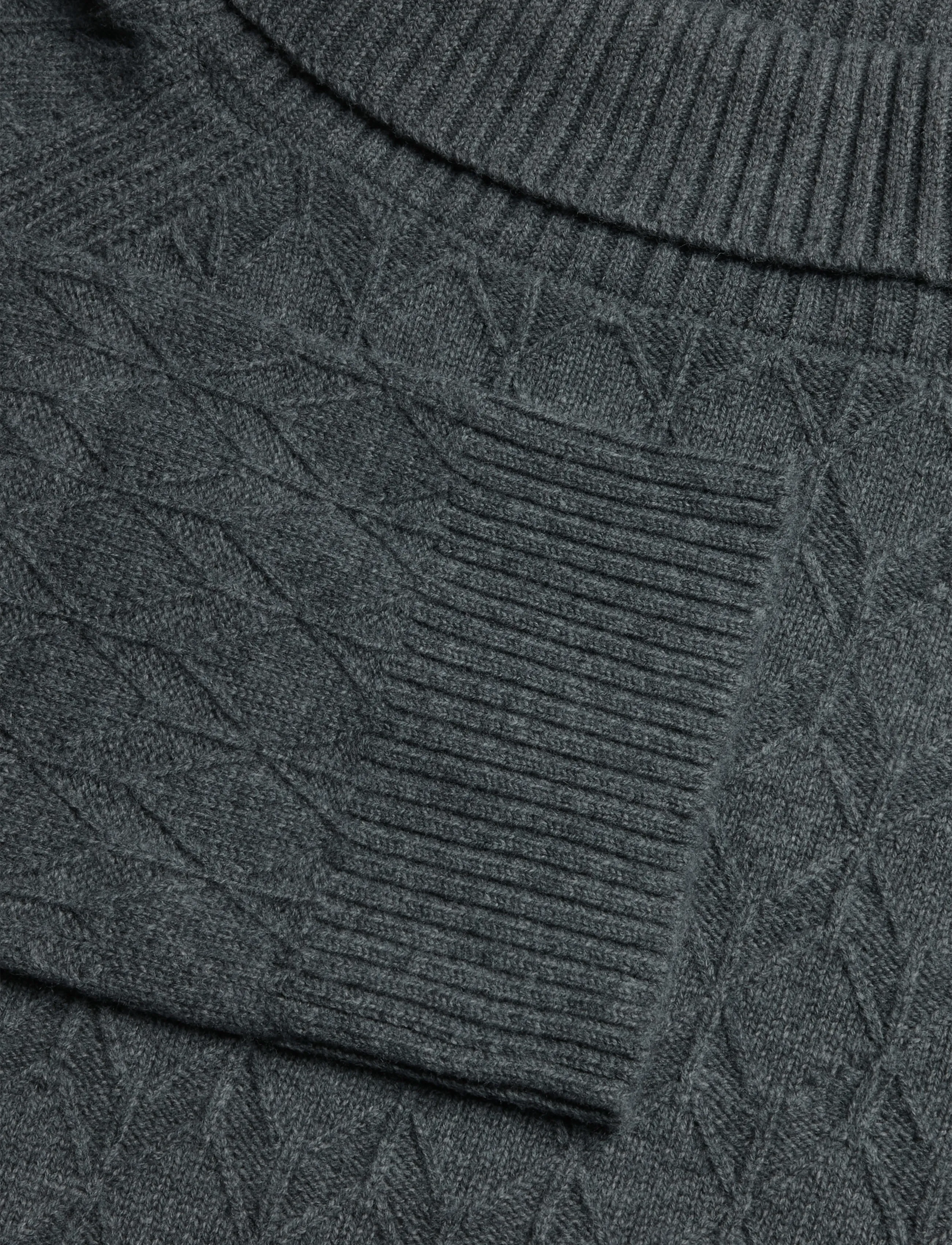 Rue de Tokyo - KIMIKO MERINO CASHMERE - kaschmir - dark grey melange - 2