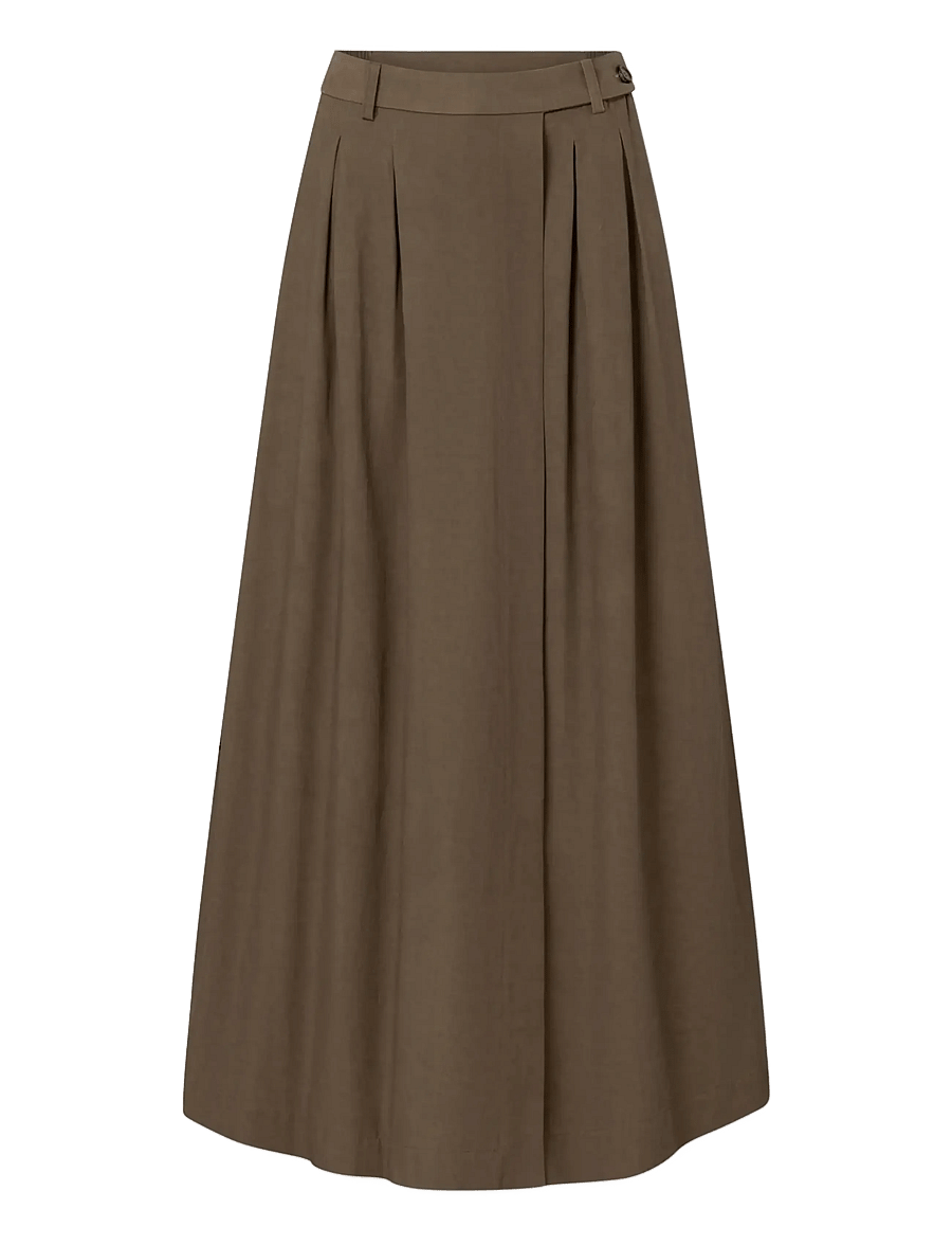 Rue de Tokyo - POETRY PATINATED TWILL - slim-fit hosen - faded brown - 1