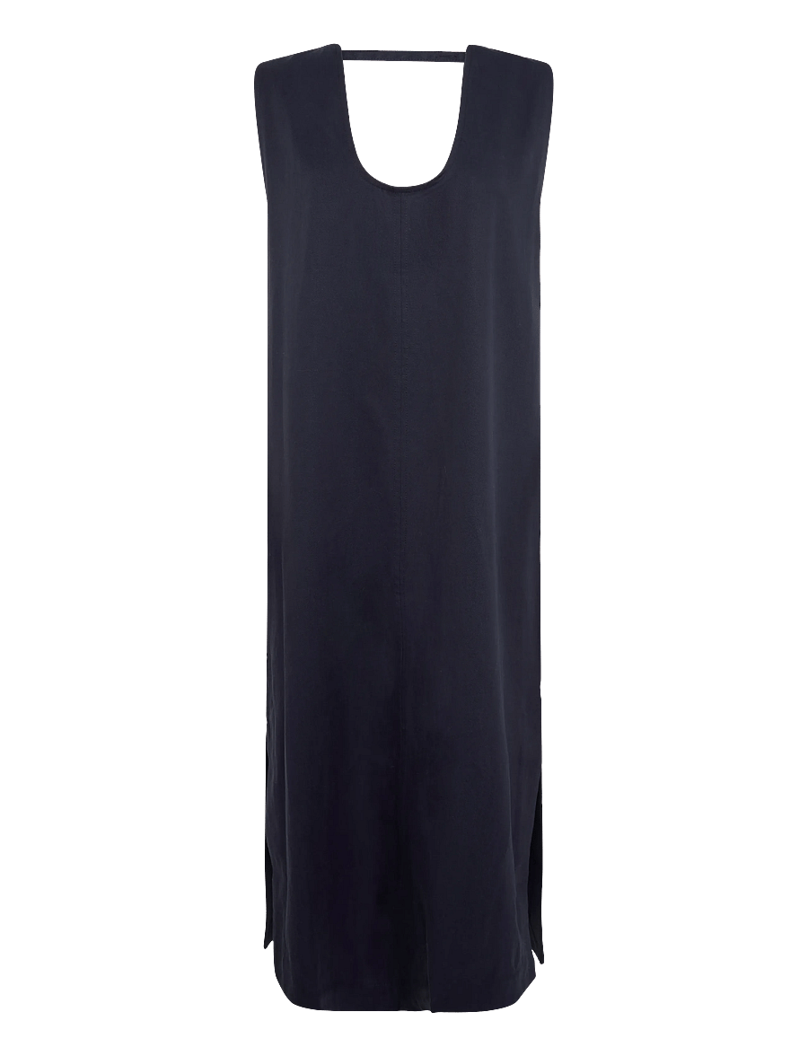 Rue de Tokyo - DONELLA SANDWASHED CT TENCEL - summer dresses - navy - 1