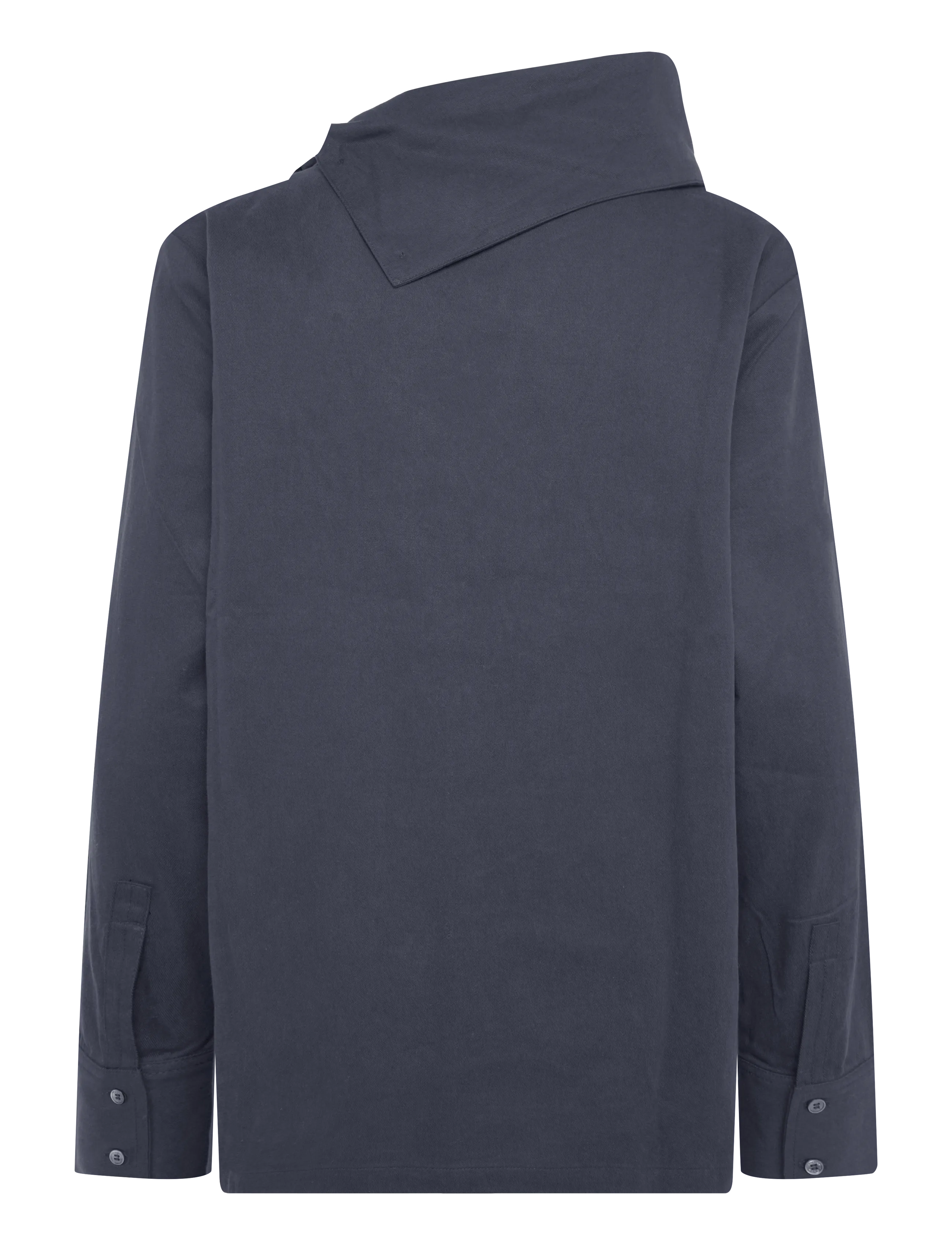 Rue de Tokyo - SAGE SANDWASHED CT TENCEL - langærmede skjorter - navy - 2