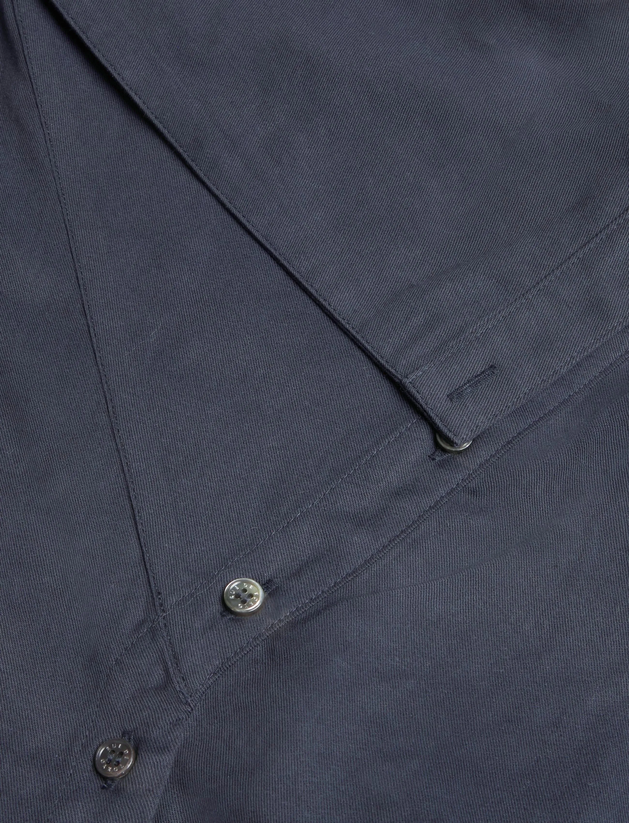 Rue de Tokyo - SAGE SANDWASHED CT TENCEL - langærmede skjorter - navy - 3