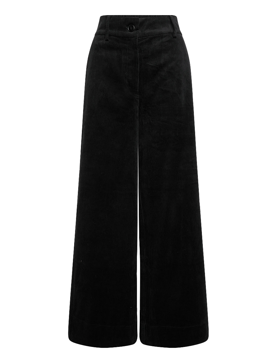 Rue de Tokyo - PHILLY STRUCTURED CORDUROY - rifflaðar flauelsbuxur - black - 1