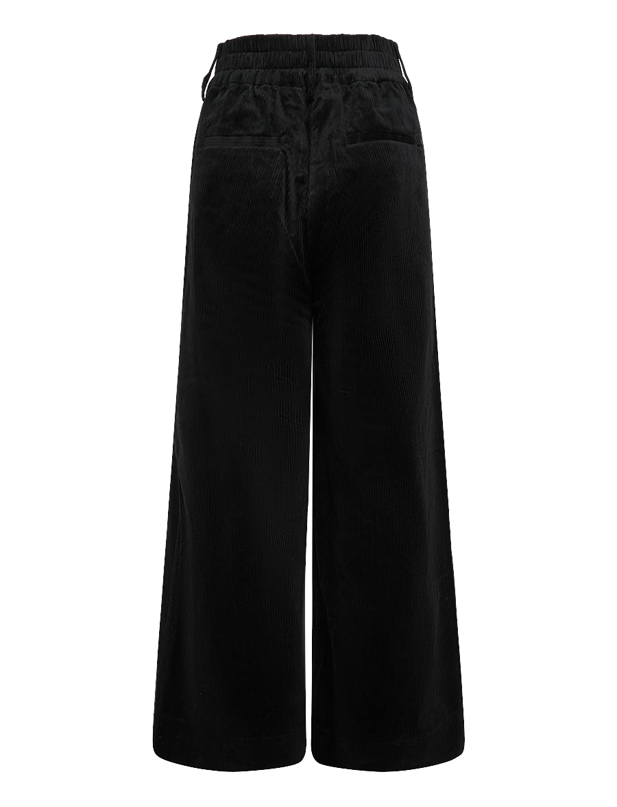 Rue de Tokyo - PHILLY STRUCTURED CORDUROY - rifflaðar flauelsbuxur - black - 2