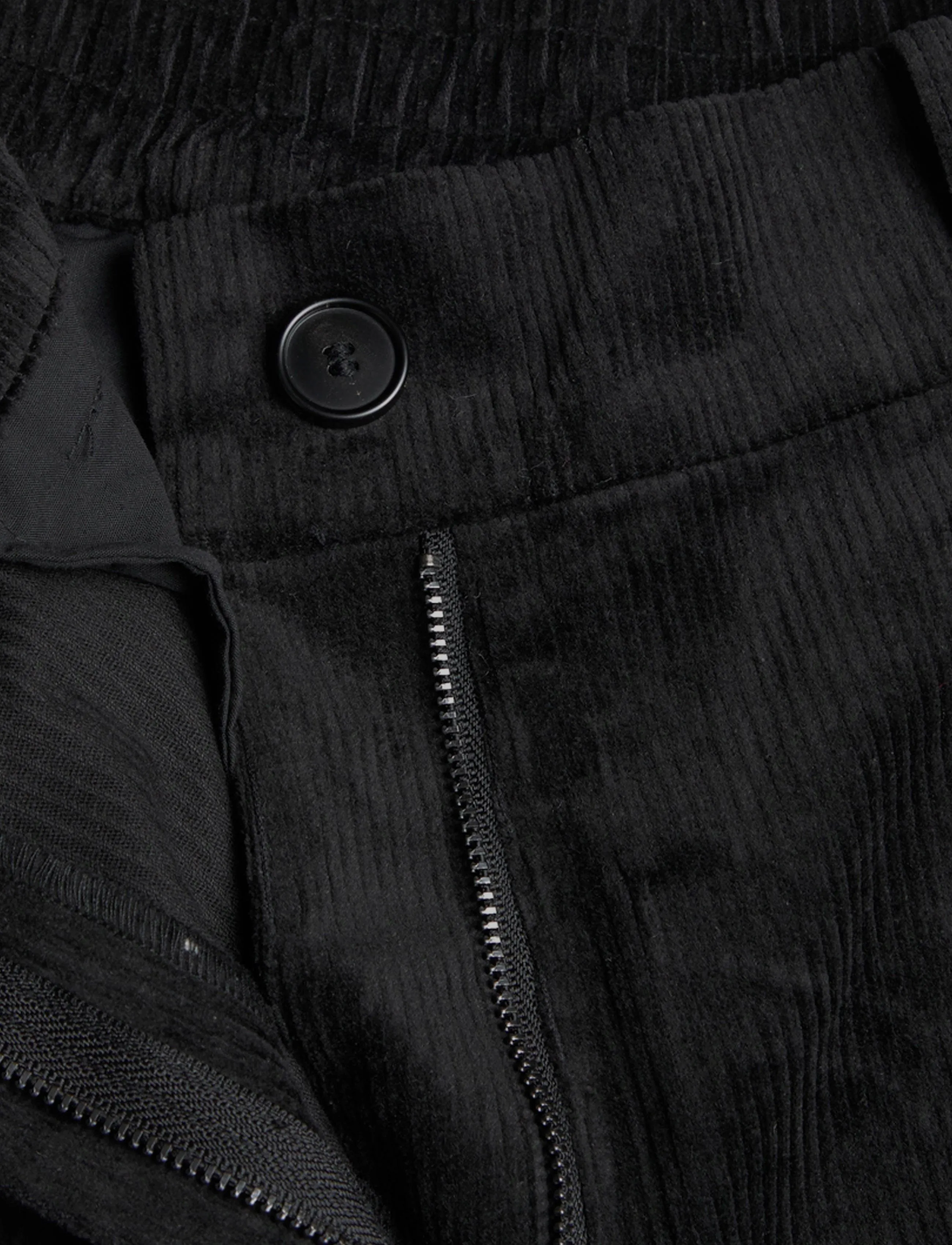 Rue de Tokyo - PHILLY STRUCTURED CORDUROY - rifflaðar flauelsbuxur - black - 4