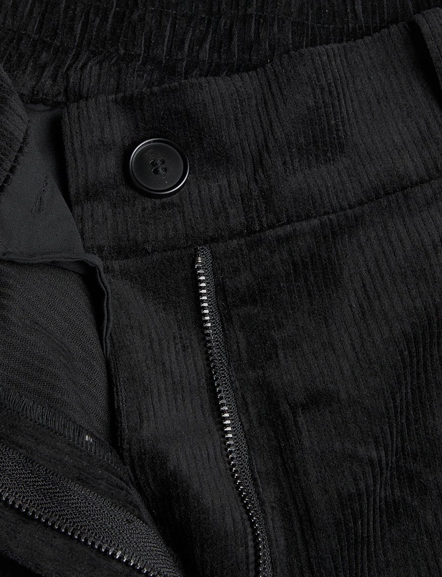 Rue de Tokyo - PHILLY STRUCTURED CORDUROY - rifflaðar flauelsbuxur - black - 4