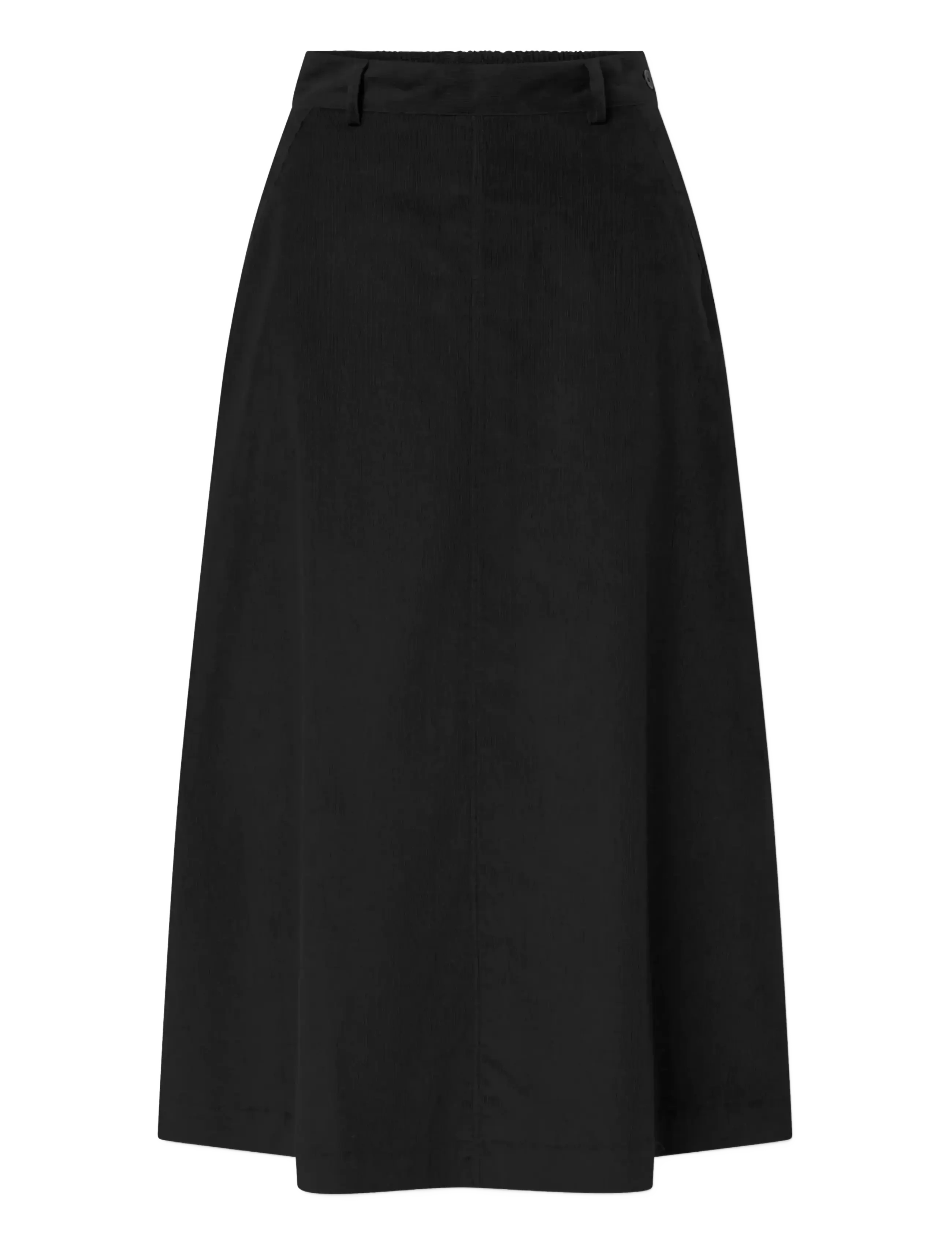 Rue de Tokyo PRYM STRUCTURED CORDUROY - Skirts - BLACK / black