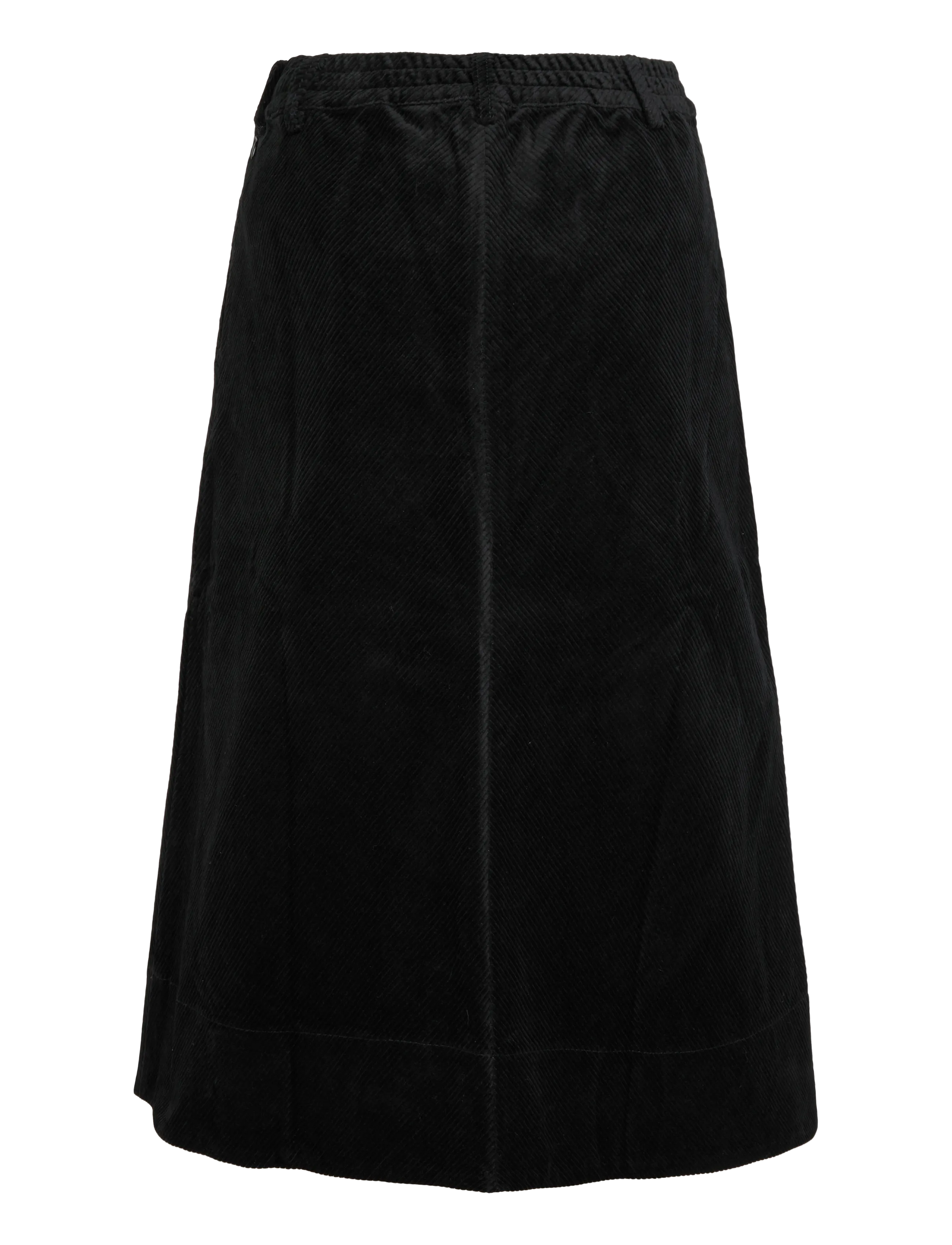 Rue de Tokyo - PRYM STRUCTURED CORDUROY - midi nederdele - black - 1