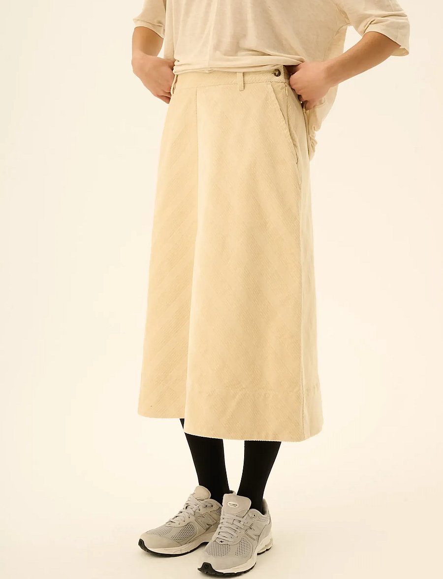 Rue de Tokyo - PRYM STRUCTURED CORDUROY - eggshell - 0