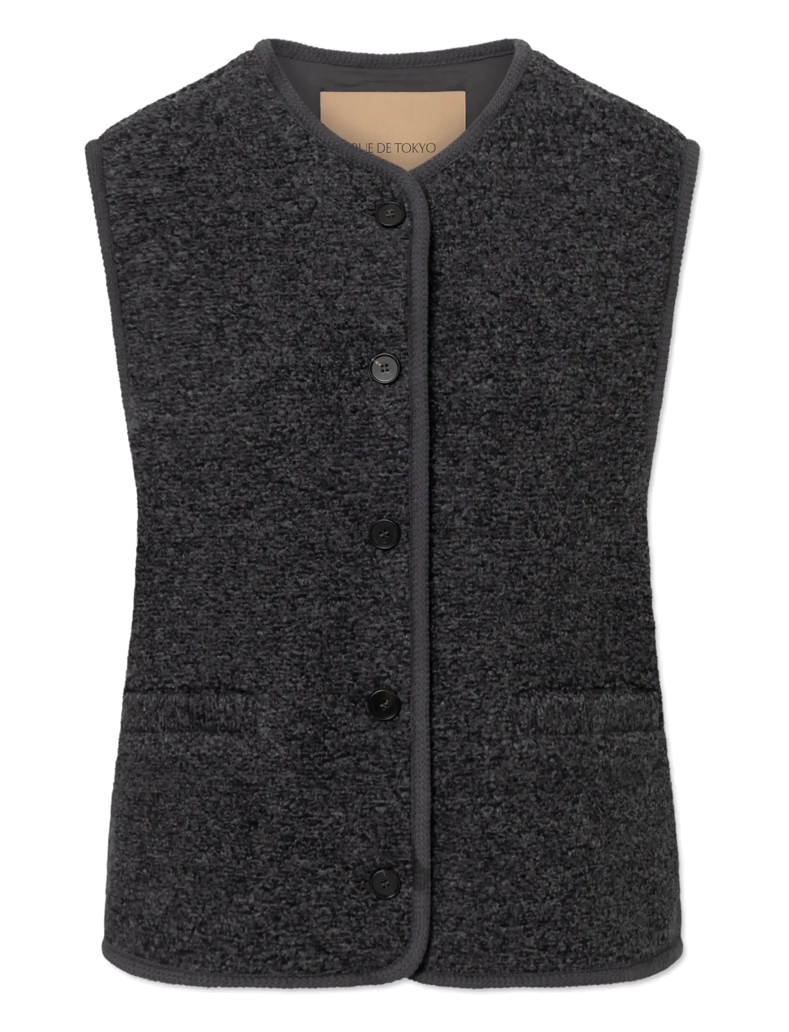 Rue de Tokyo CAS TEDDY - Teddy-vestid - DARK COAL / grey