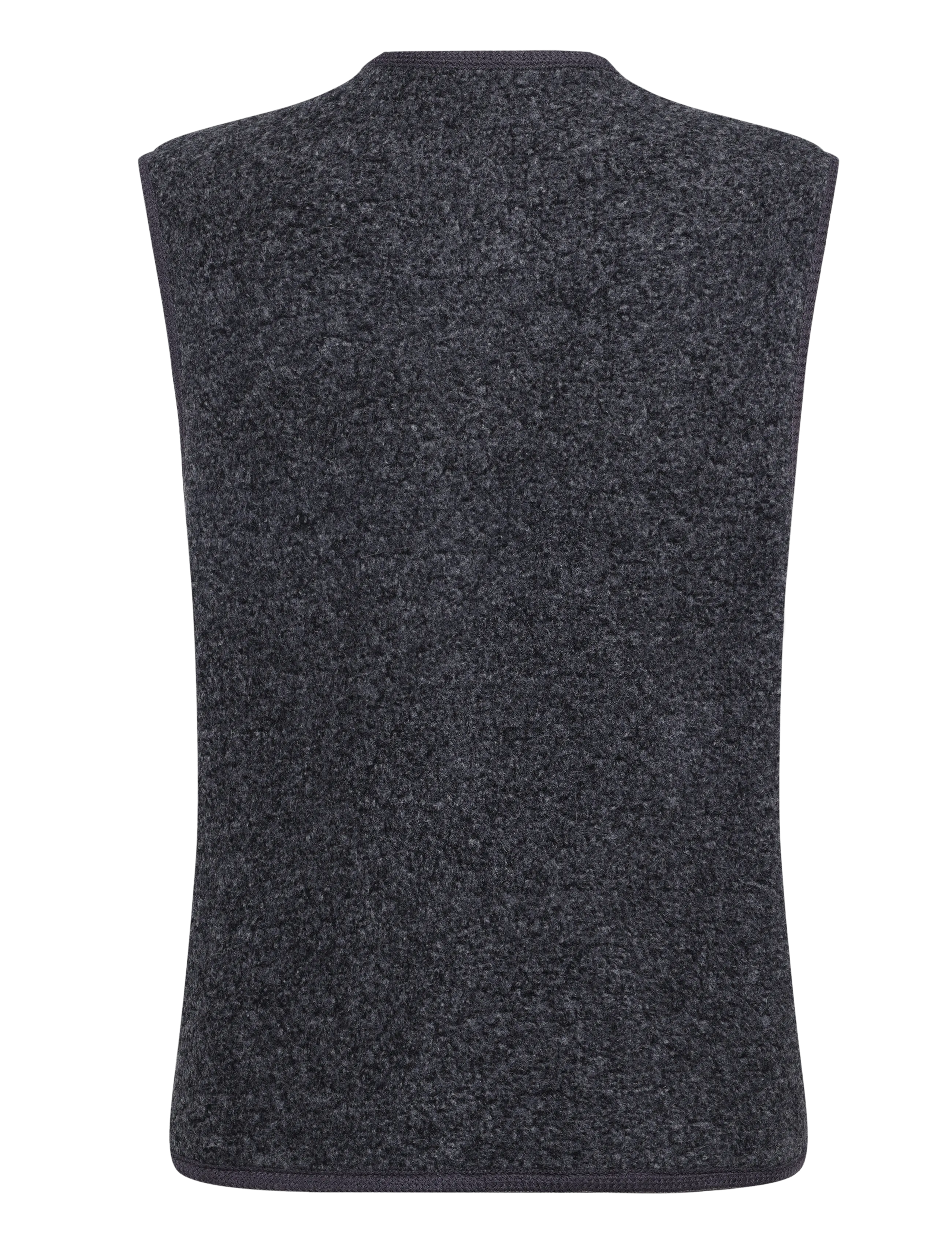 Rue de Tokyo - CAS TEDDY - fleece- och teddyvästar - dark coal - 2