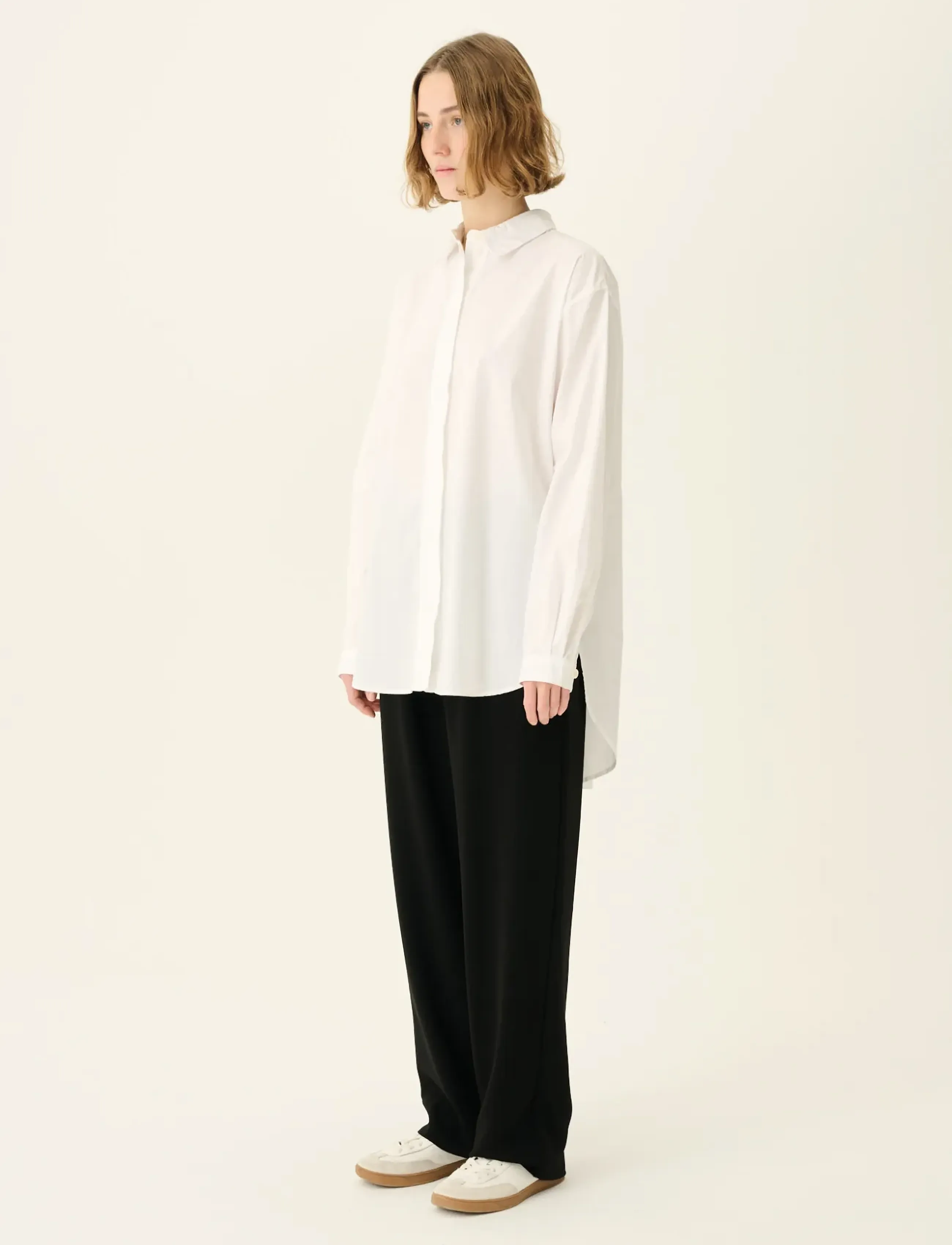 Rue de Tokyo - SHELBY ORGANIC GARMENT DYED POPLIN - langärmlige hemden - white - 0