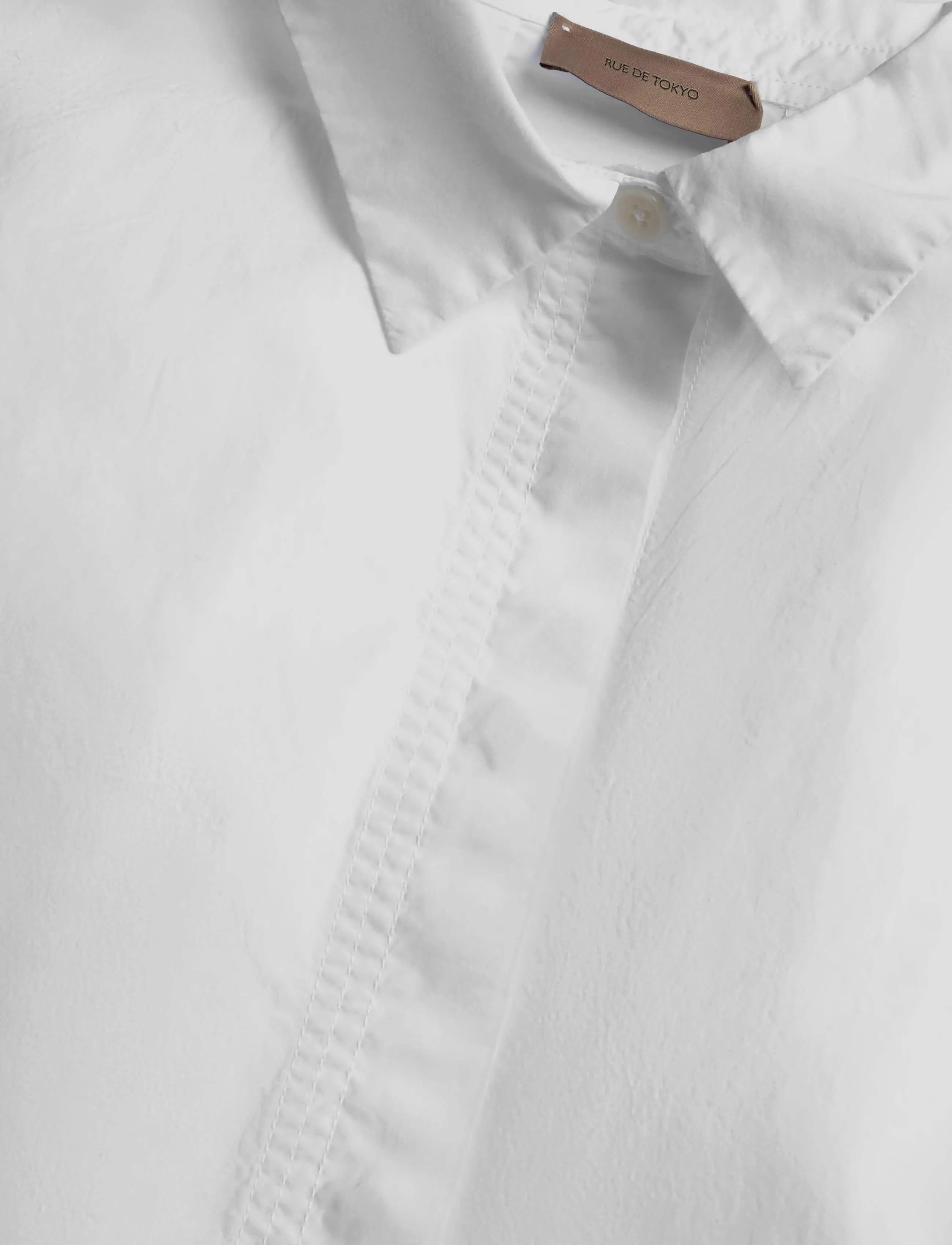 Rue de Tokyo - SHELBY ORGANIC GARMENT DYED POPLIN - langärmlige hemden - white - 3