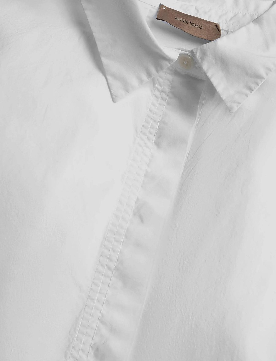 Rue de Tokyo - SHELBY ORGANIC GARMENT DYED POPLIN - langärmlige hemden - white - 3