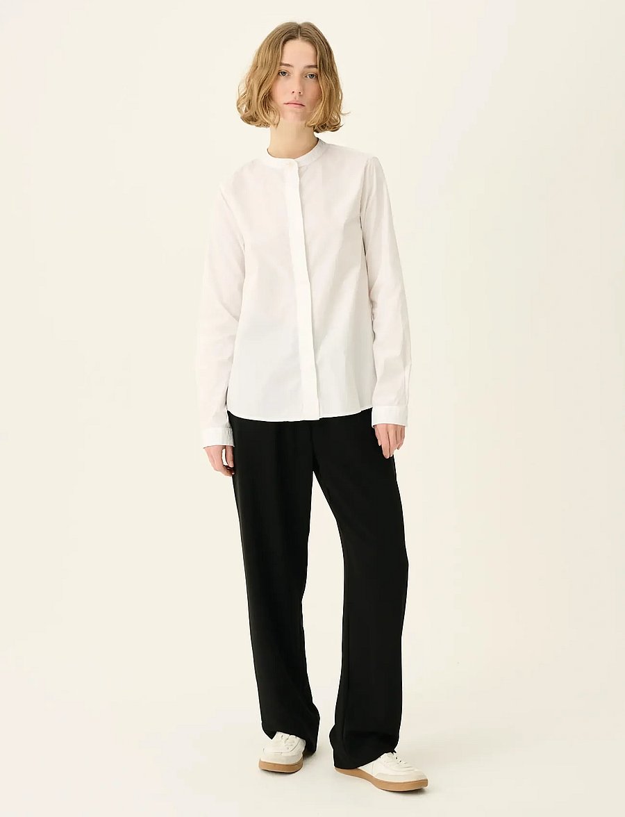 Rue de Tokyo - SOFIE ORGANIC GARMENT DYED POPLIN - langärmlige hemden - white - 0