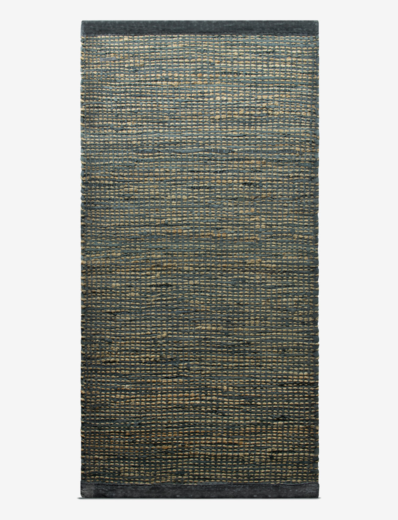 RUG SOLID - Jute / Leather - cotton rugs & rag rugs - graphite - 0