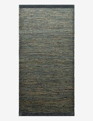 RUG SOLID - Jute / Leather - cotton rugs & rag rugs - graphite - 0
