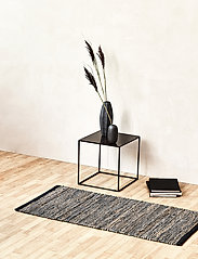 RUG SOLID - Jute / Leather - kokvilnas paklāji & lupatu paklājs - graphite - 1