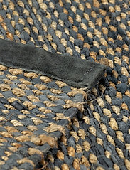 RUG SOLID - Jute / Leather - katoenen tapijten & voddentapijt - graphite - 2