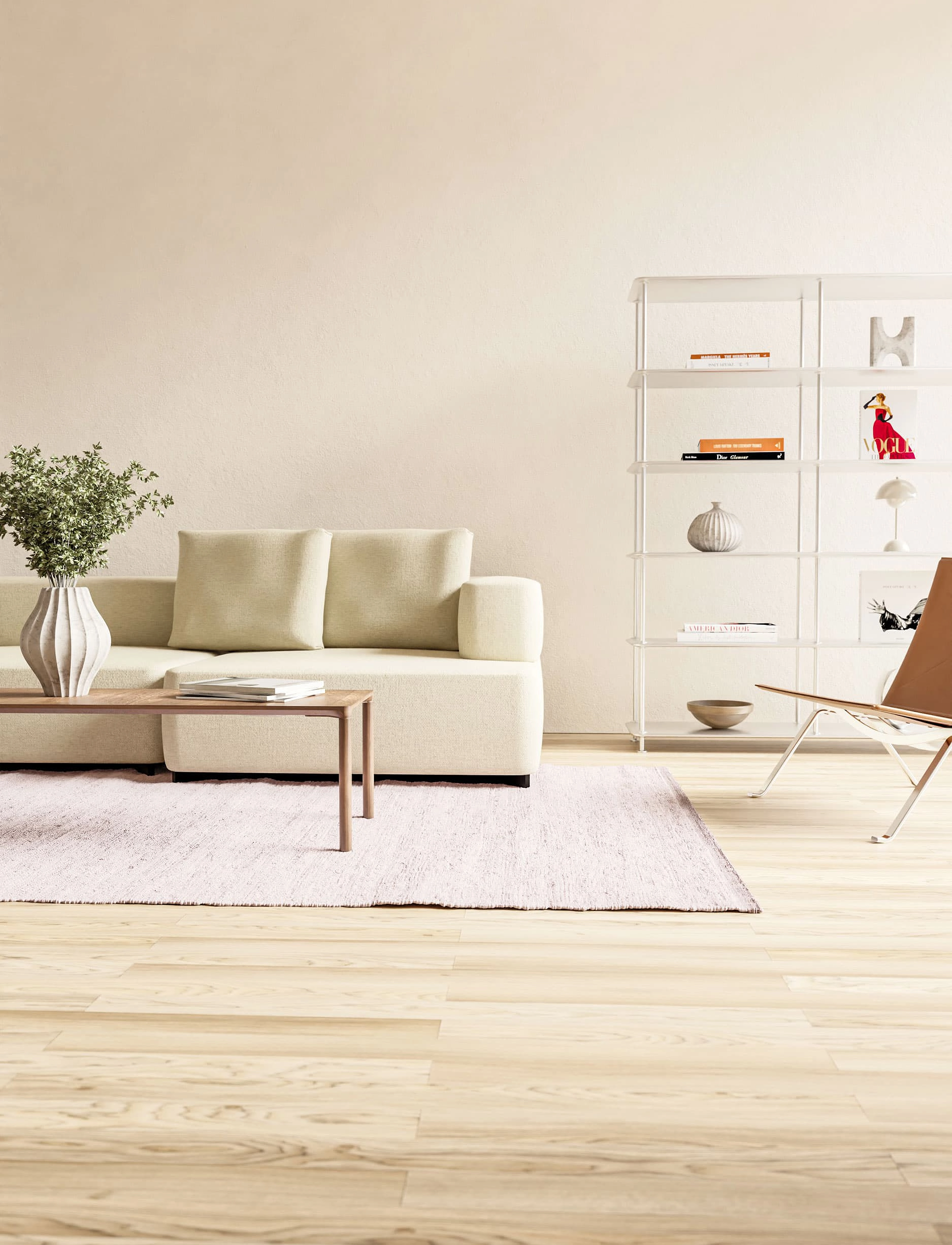 RUG SOLID Cotton, 60X 90 cm, Rugs & Carpets, Rosa - Cotton Rag Rugs, Homeware
