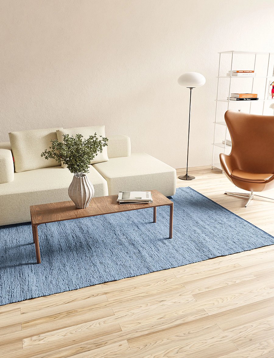 RUG SOLID - Cotton - puuvillased vaibad & kaltsuvaip - pacific - 0