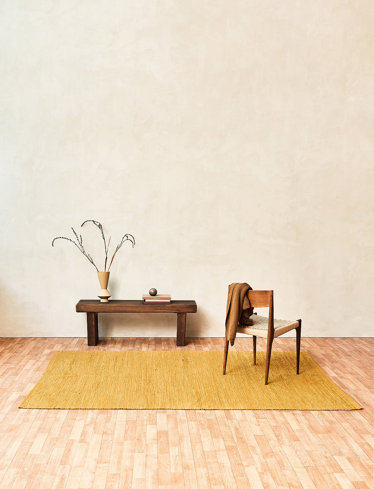 RUG SOLID Cotton, 60X90 cm, Rugs & Carpets, Gelb - Cotton Rag Rugs, Homeware