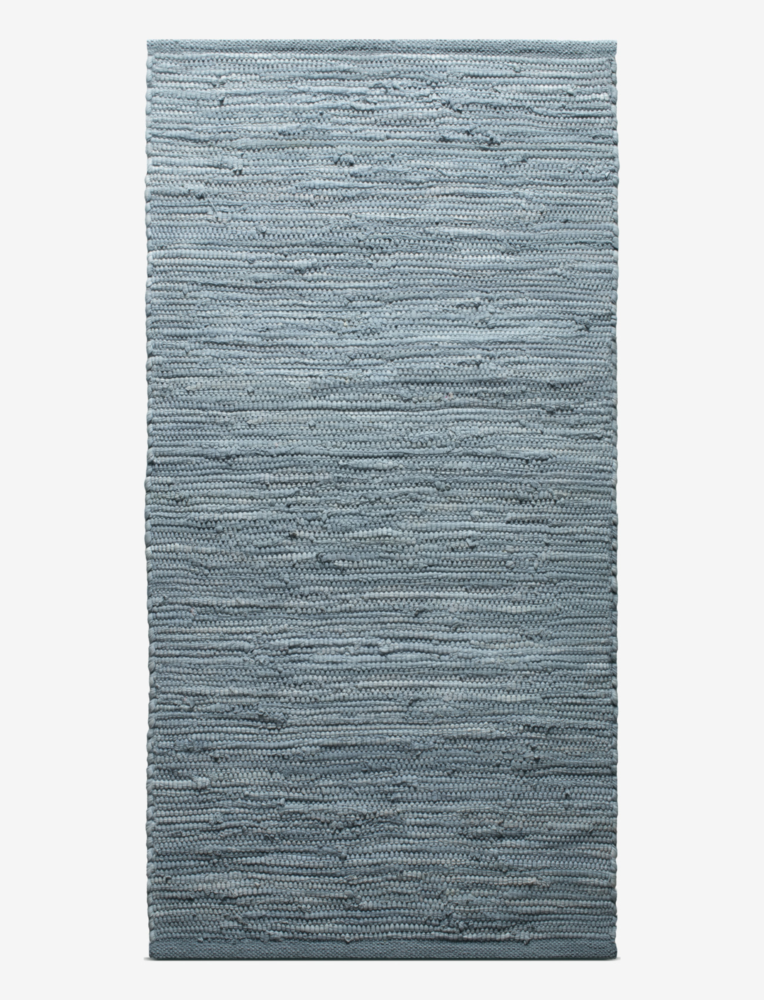 RUG SOLID Cotton, Bomuldsmåtte og kludetæppe, Grå, Str: 75X200CM