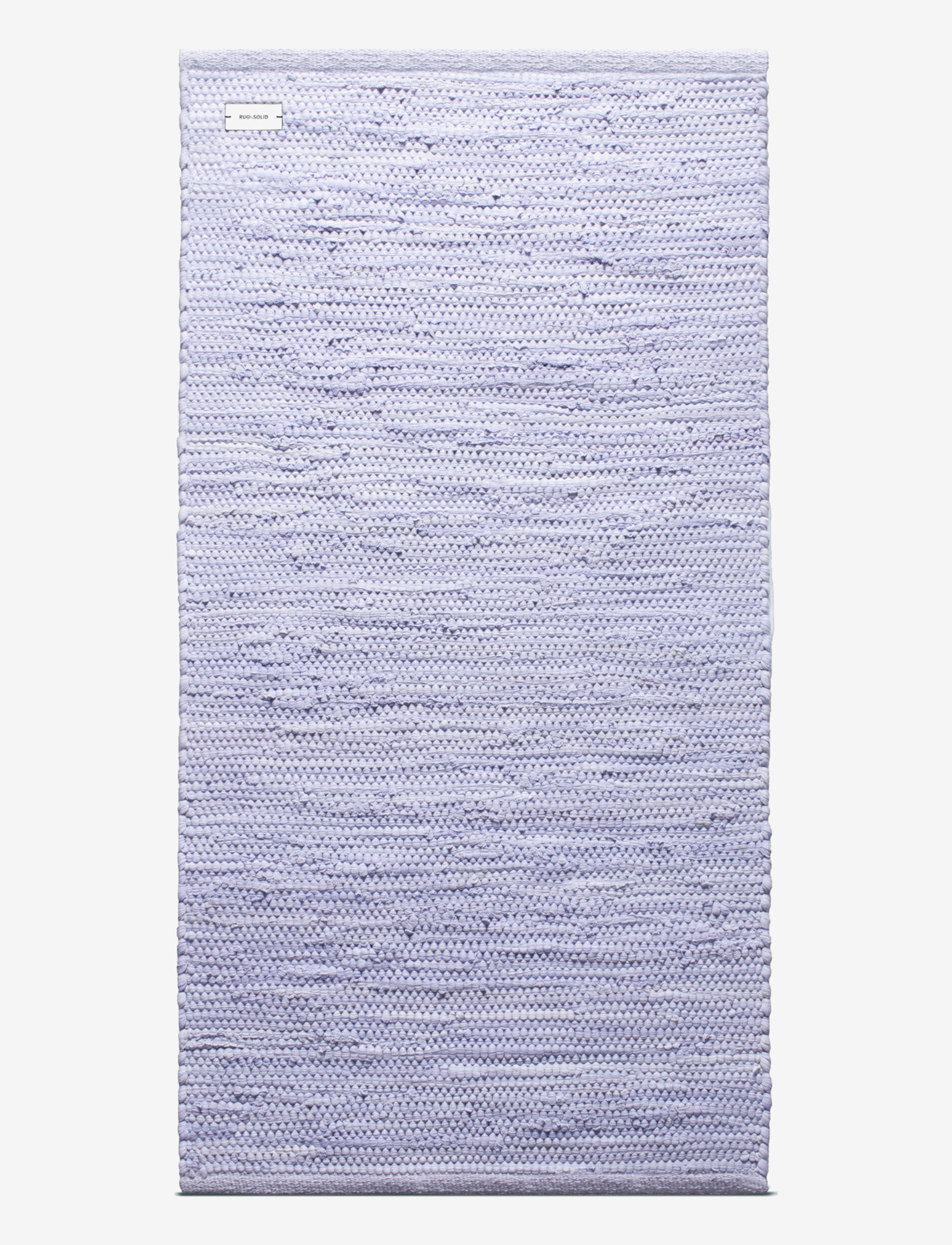 RUG SOLID Cotton, Bomuldsmåtte og kludetæppe, Lila, Str: 75X200CM