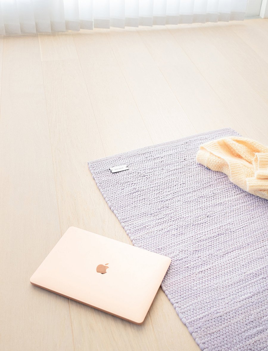 RUG SOLID - Cotton - puuvillased vaibad & kaltsuvaip - lavender - 0