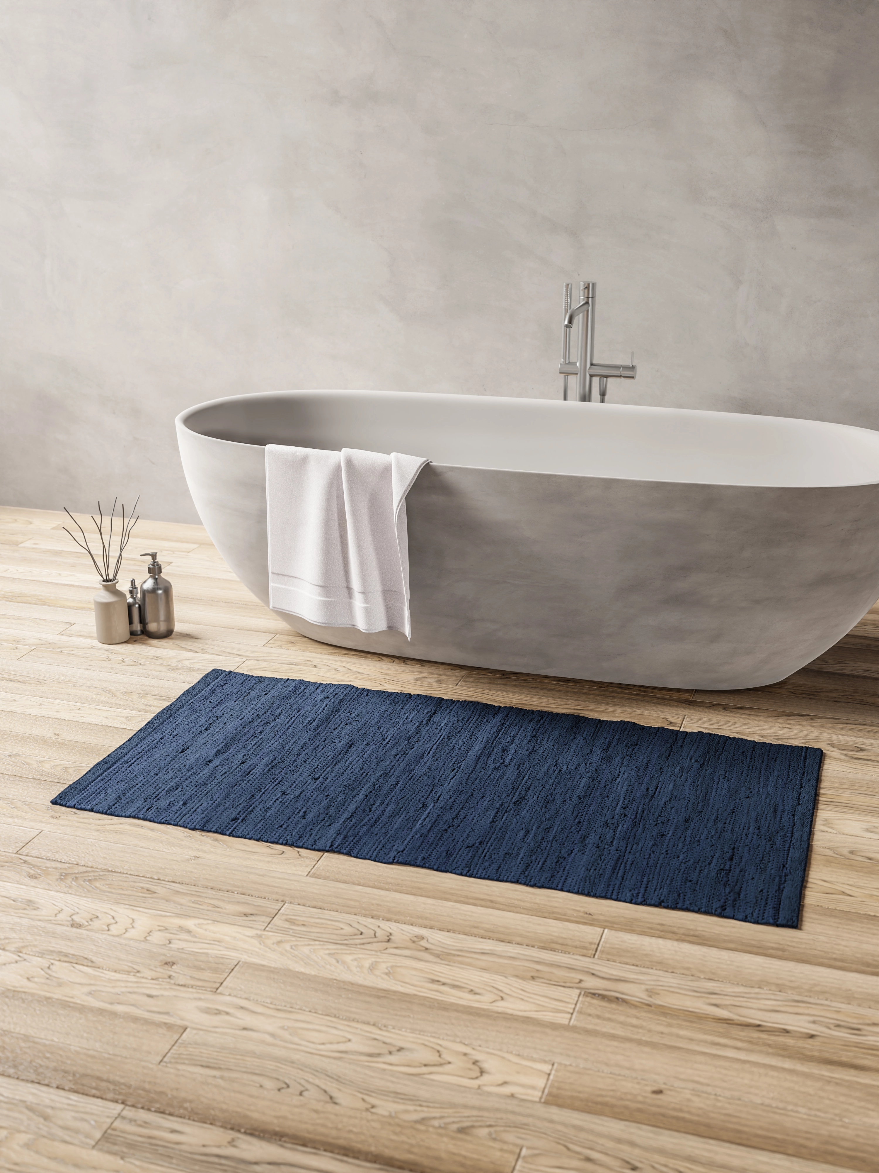 RUG SOLID - Cotton - blueberry - 2