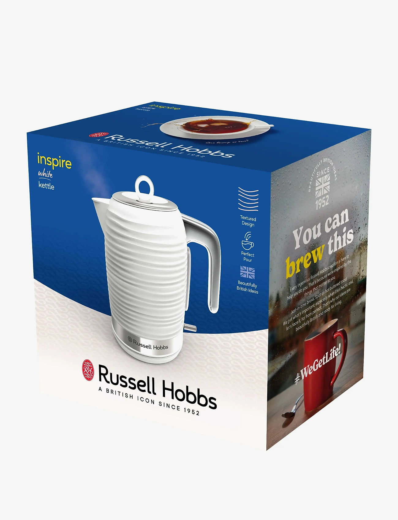 Russell Hobbs - Inspire Kettle White - veekeetjad ja -keedukannud - white - 2