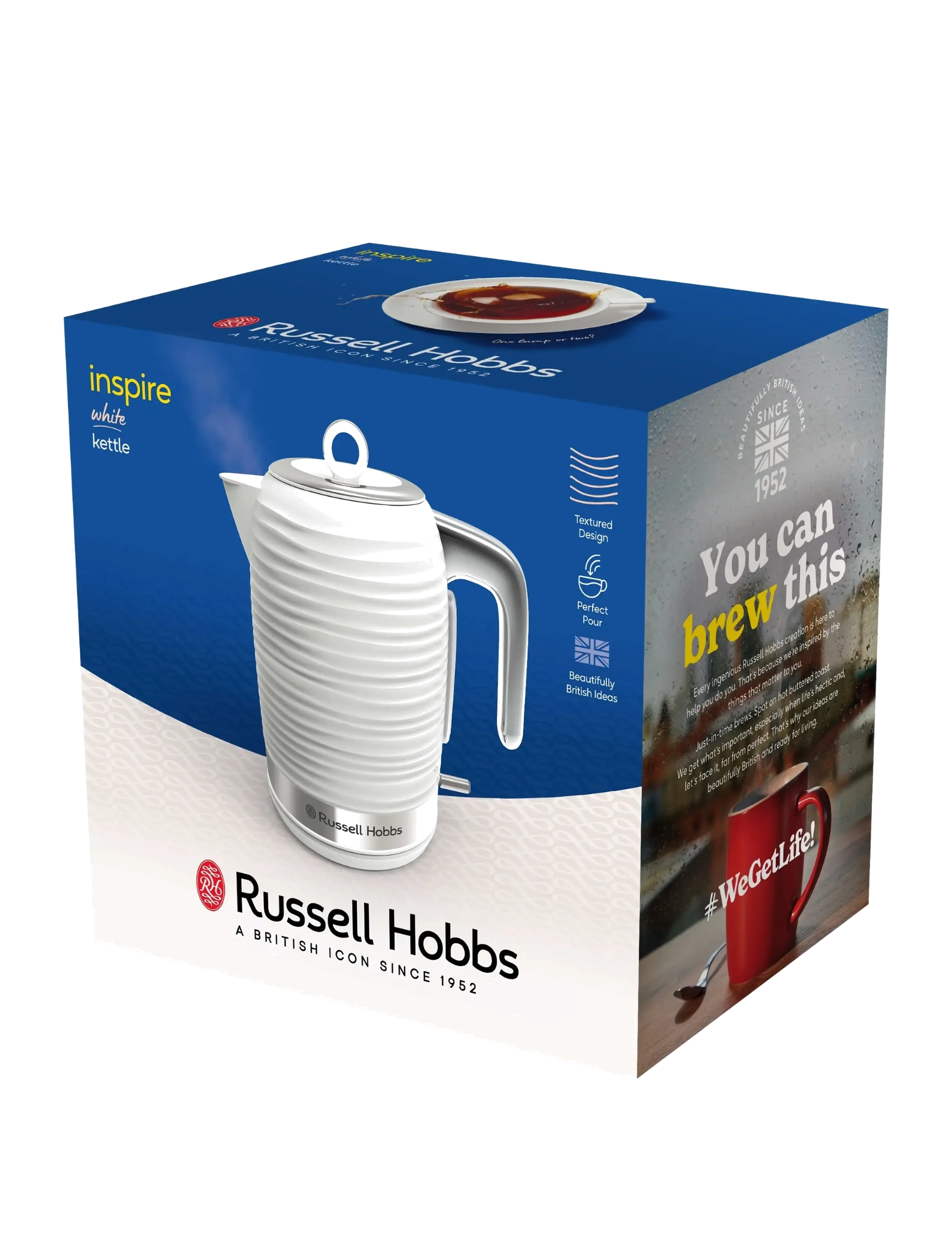 Russell Hobbs - Inspire Kettle White - veekeetjad ja -keedukannud - white - 2