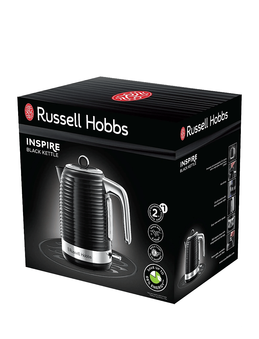 Russell Hobbs - Inspire Kettle Black - veekeetjad ja -keedukannud - black - 2