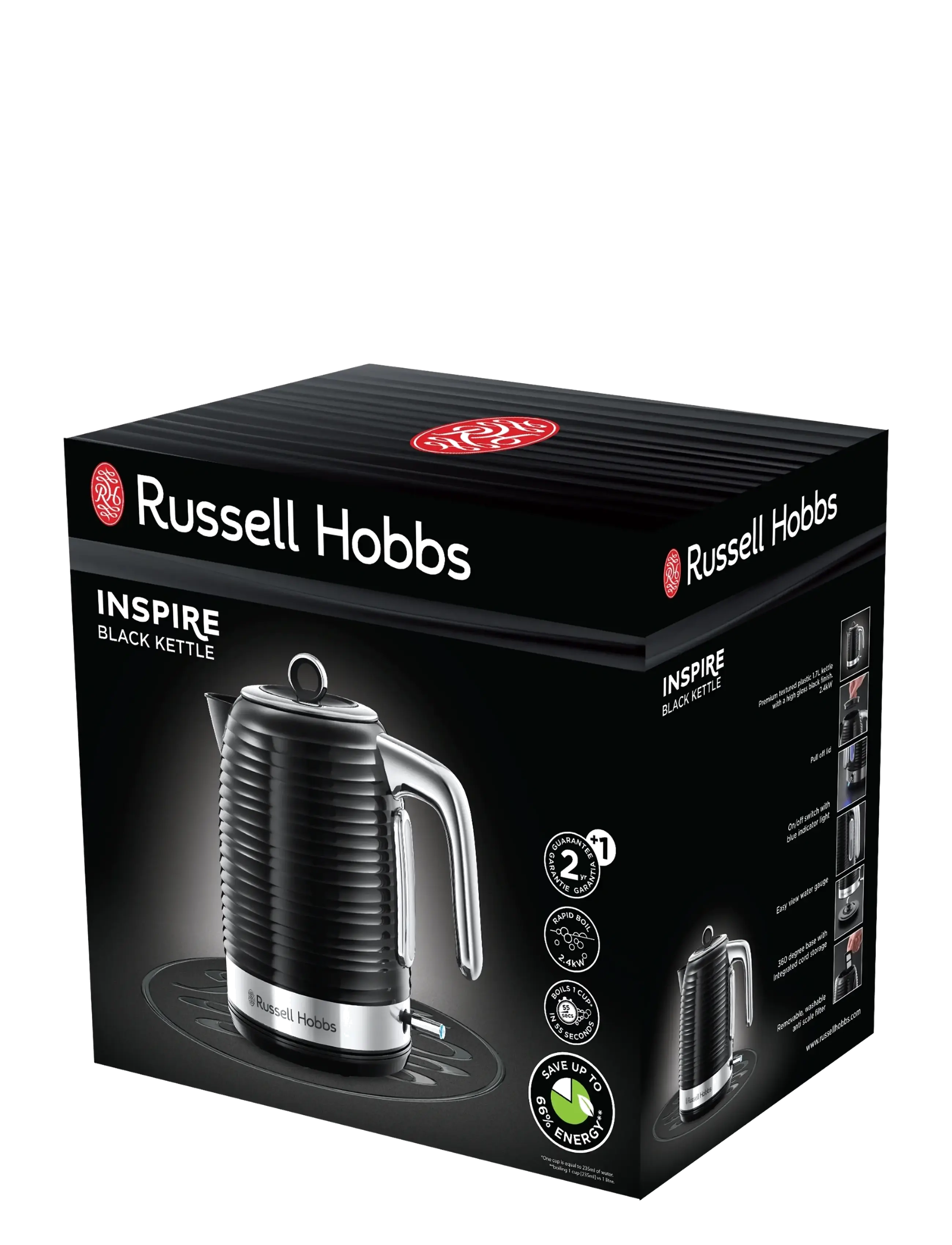 Russell Hobbs - Inspire Kettle Black - bouilloires - black - 2