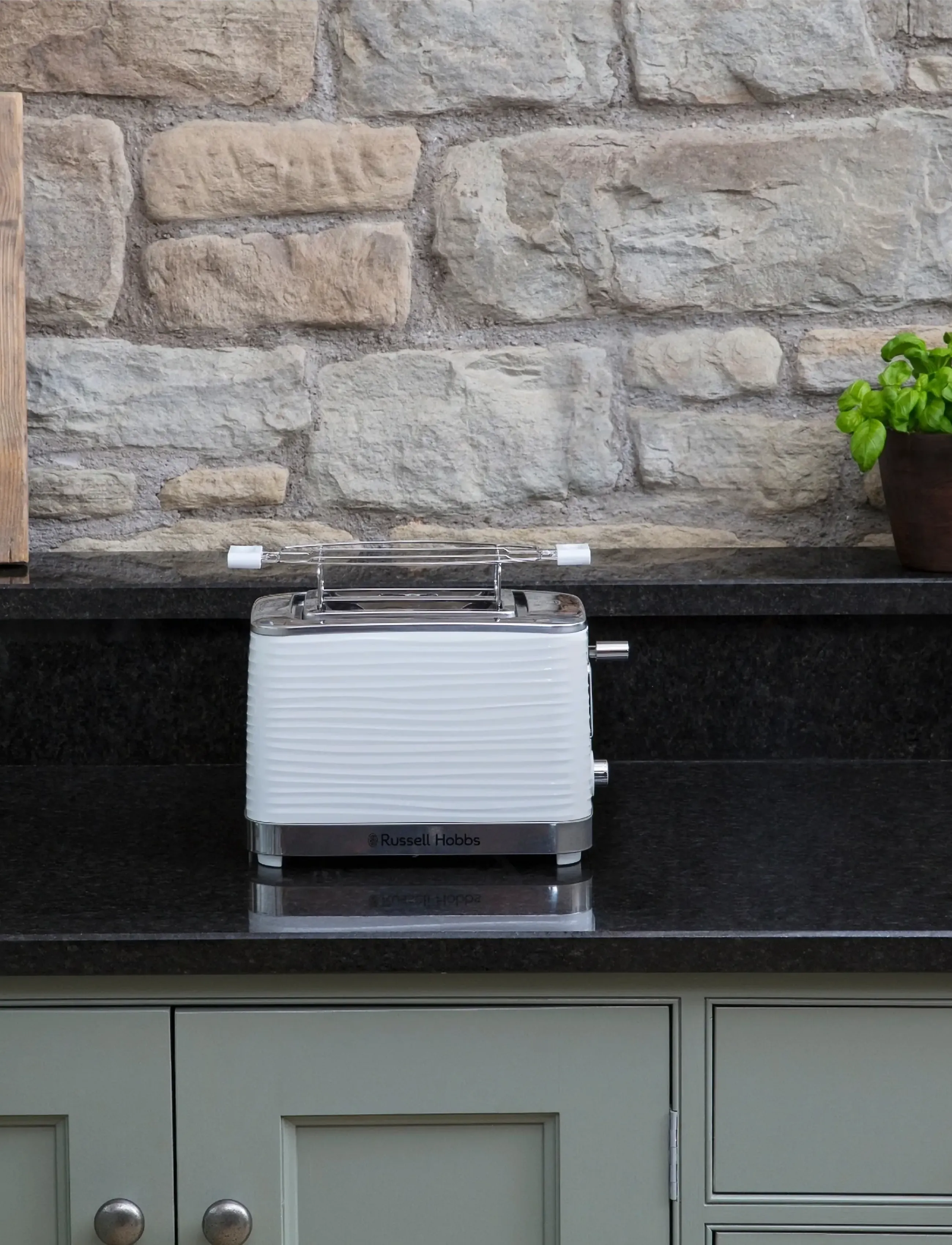 Russell Hobbs Inspire 2Sl Toaster White, 2 S, Kitchen Appliances, Weiß - Toasters, Homeware