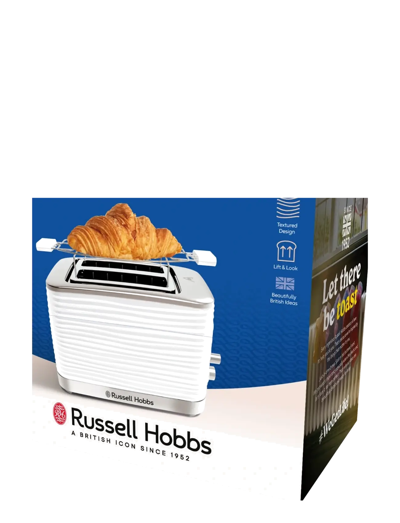 Russell Hobbs - Inspire 2SL Toaster White - brødrister - white - 2