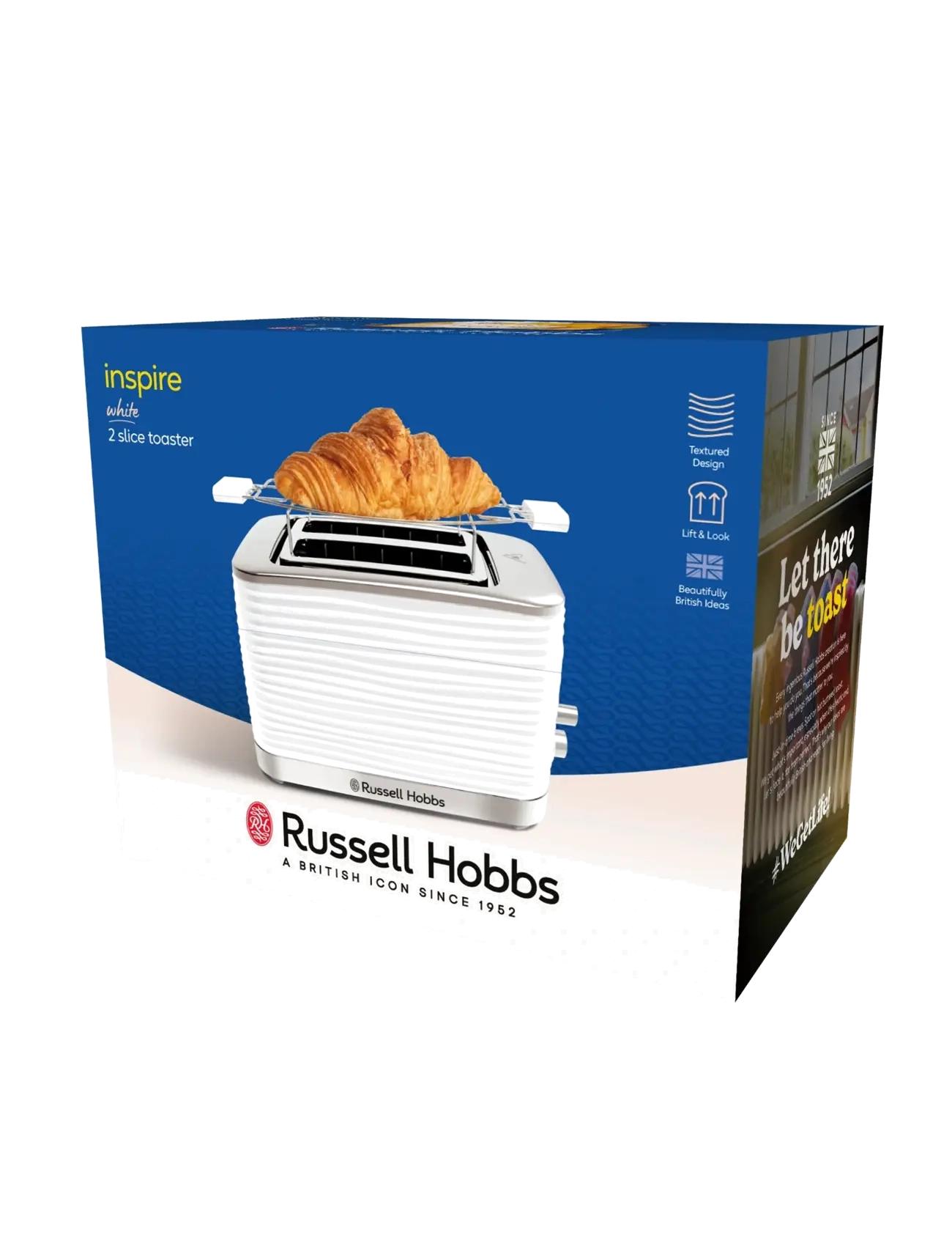Russell Hobbs - Inspire 2SL Toaster White - brødrister - white - 2