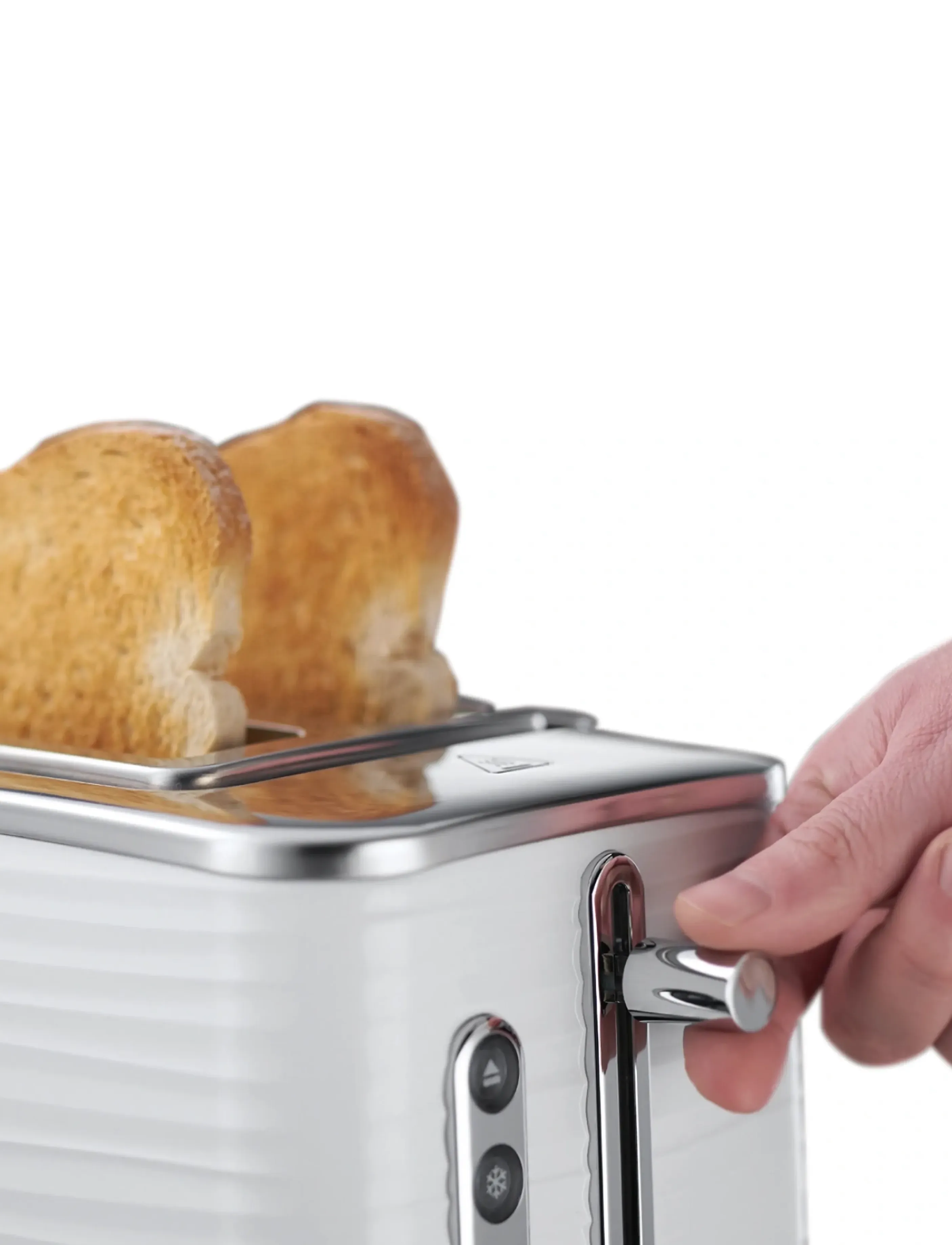Russell Hobbs - Inspire 2SL Toaster White - brødrister - white - 4