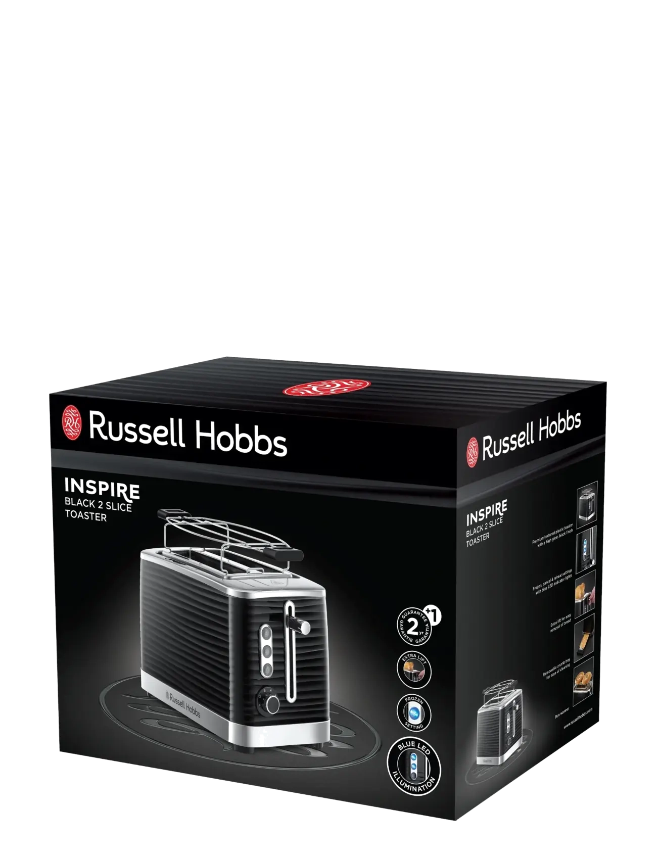 Russell Hobbs - Inspire 2SL Toaster Black - toaster - black - 2