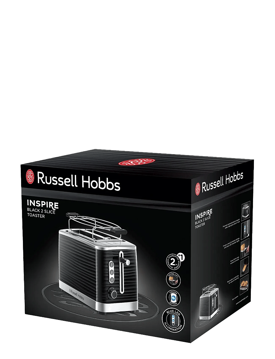 Russell Hobbs - Inspire 2SL Toaster Black - toaster - black - 2