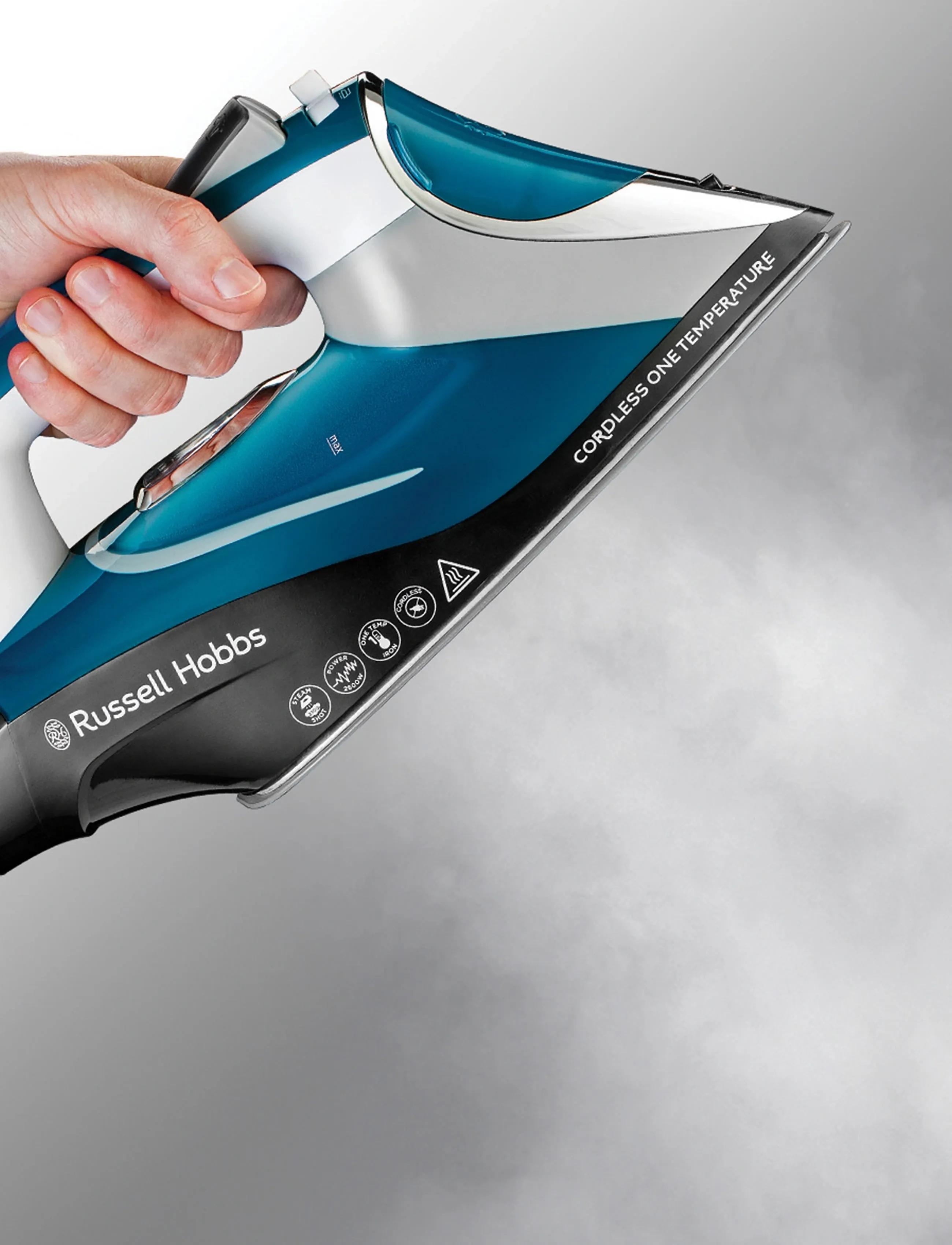 Russell Hobbs Cordless One Temperature, 15.8X33.5X10.9 cm, Blue, Textile Care > Laundry, Unisex