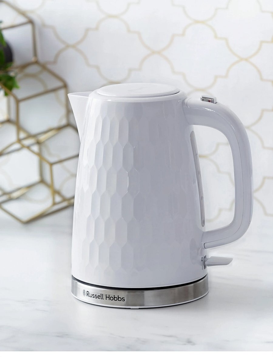 Russell Hobbs - Honeycomb Kettle White - veekeetjad ja -keedukannud - white - 0