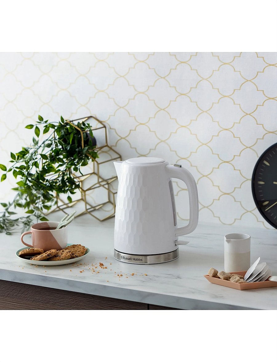Russell Hobbs - Honeycomb Kettle White - veekeetjad ja -keedukannud - white - 3