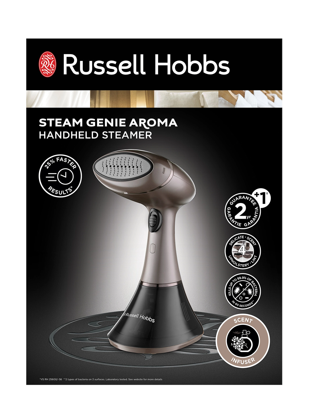 Russell Hobbs - Steam Genie Aroma Handheld Steamer - textilvård - copper - 1