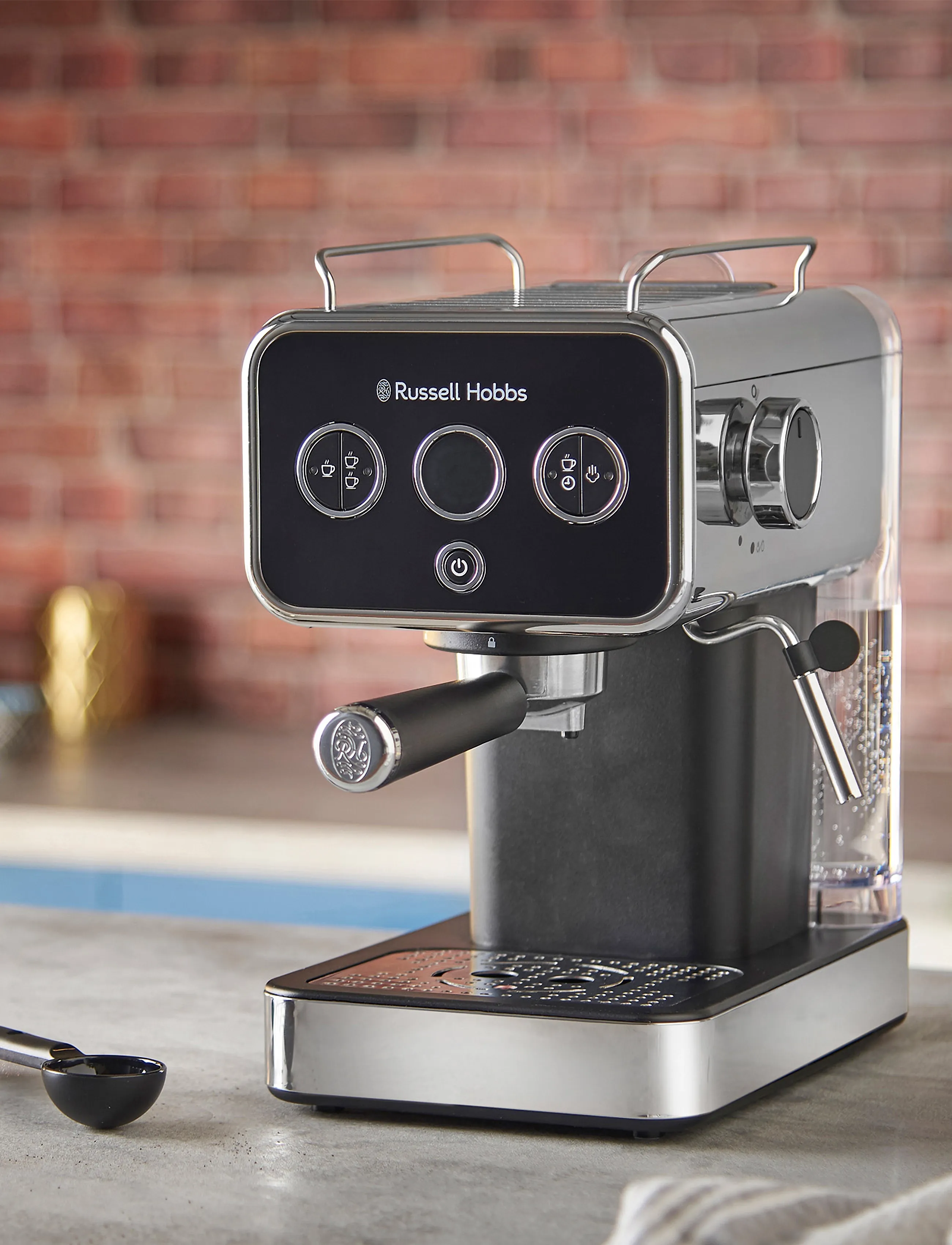Russell Hobbs Distinctions Espresso Machine, 15 BAR, Kitchen Appliances, Schwarz - Coffee Makers, Homeware