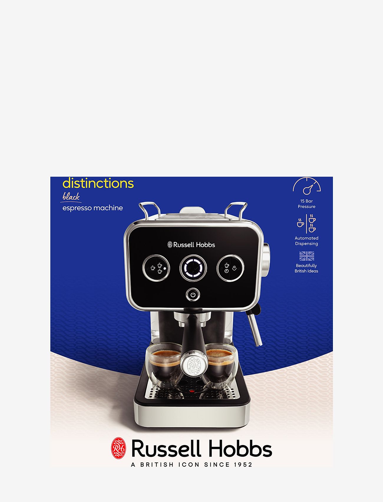 Russell Hobbs - Distinctions Espresso Machine - espresso- & kohvimasinad - black - 3